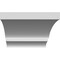Ekena Millwork 5 1/2-in. W x 32-in. D x 40-in. H Balboa Architectural Grade PVC Knee Brace BRCP055X32X40BOA - alternate 5